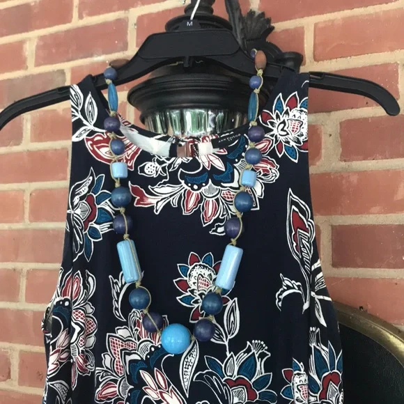 Sleeveless Printed Swing Dress - Picture 2 of 6